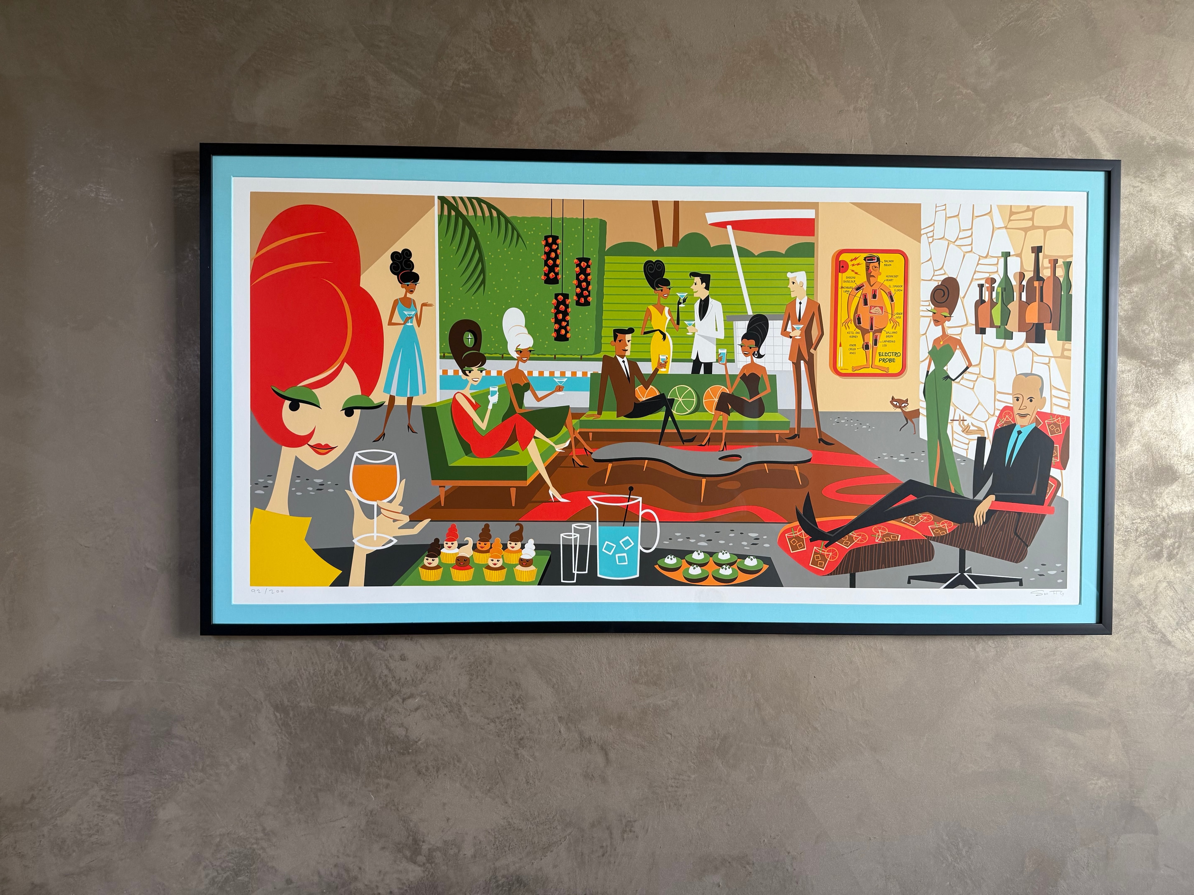 Retro Lounge Scene