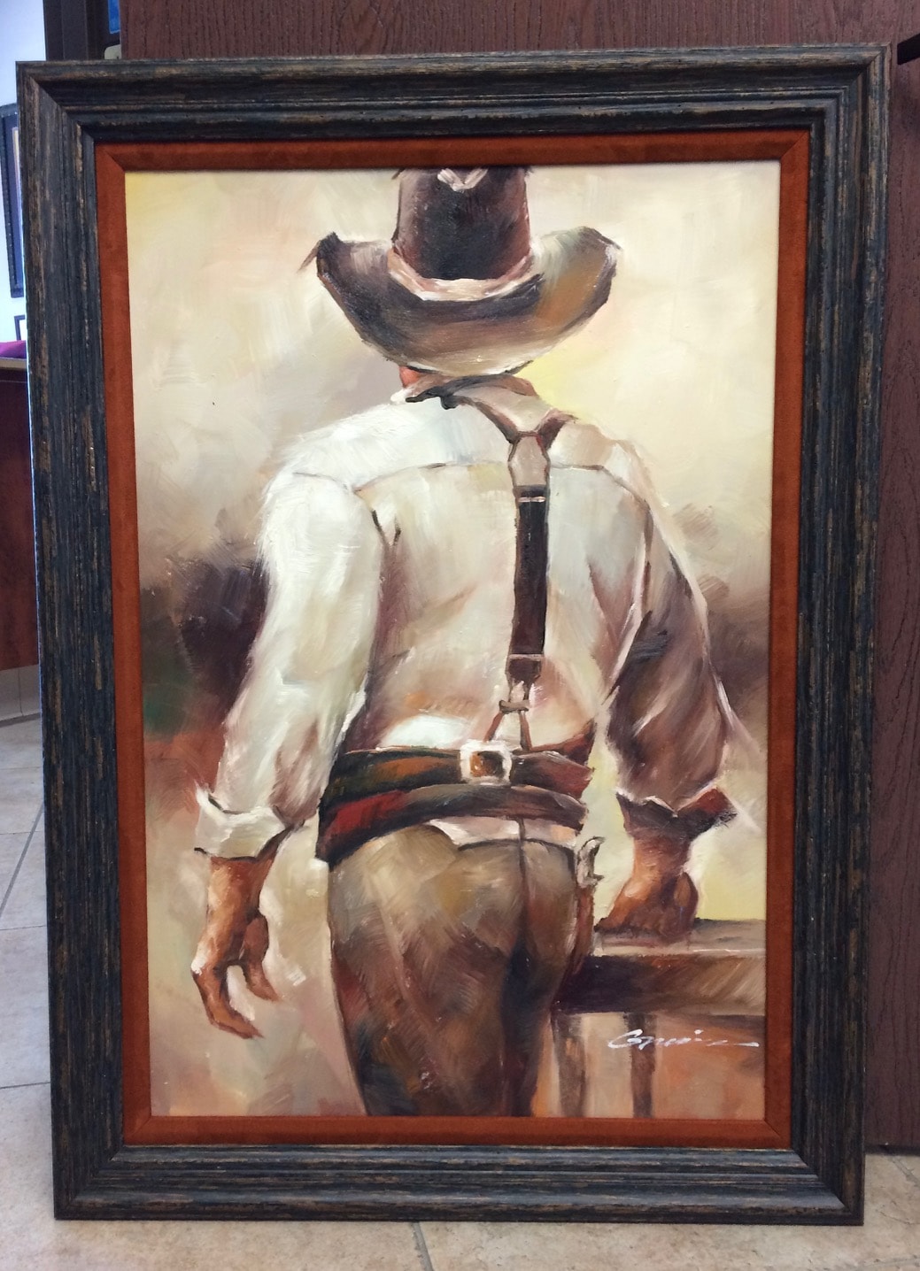 Cowboy at Sunset