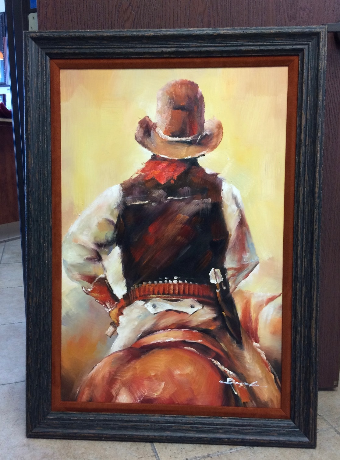 Cowboy on Horseback