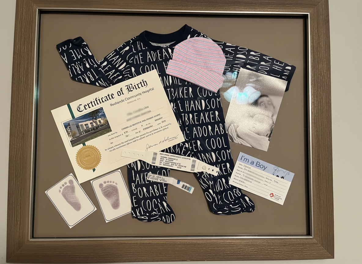 Baby Keepsake Shadow Box